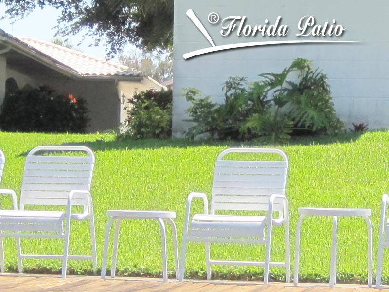 Florida Patio Furniture - 20 years at the edge of a seawall.