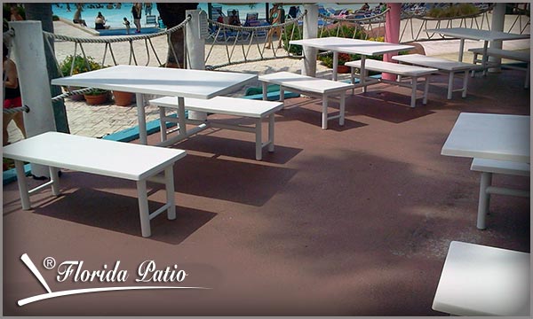 BCH 500 Table & Benches Set by Florida Patio