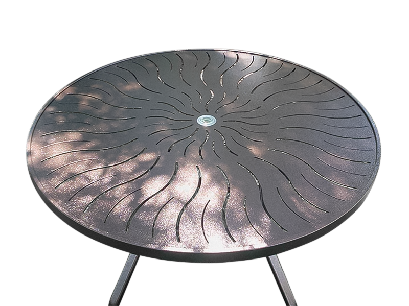 48 Inch Round Aluminum Patio Table R, Round Aluminum Patio Table