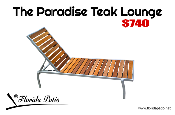 Paradise Teak Lounge by Florida Patio