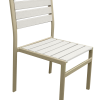 Faux Wood Armless Chair