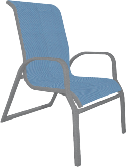 I-50 Dupione Poolside Anodized Silver