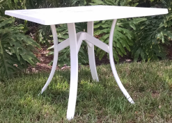 Square Fiberglass Dining Table