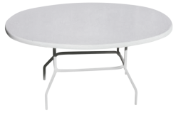 C36x54F Oval Fiberglass Table
