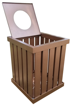 WST-99 Aluminum Trash Receptacle