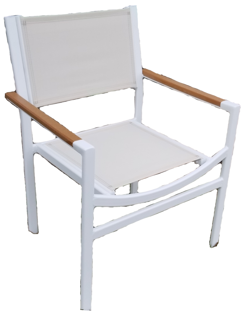 DA-50AC Dining chair with faux teak armcap