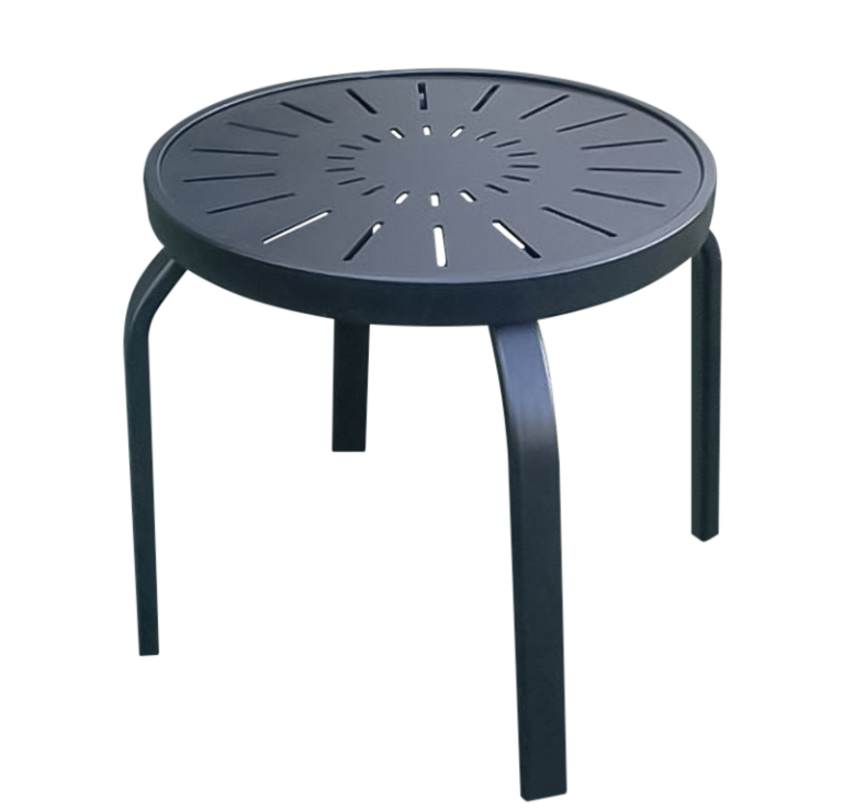 Aluminum Patio End Table R18PUNCH Florida Patio Patio Furniture