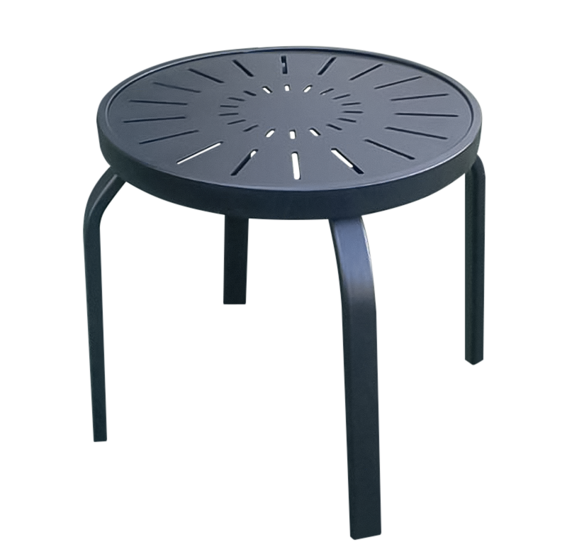 Aluminum Patio End Table R 18punch Florida Outdoor Furniture Manufacturer - Porch Furniture End Tables
