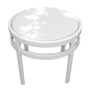 Regal Fiberglass Top Round Side Table 1