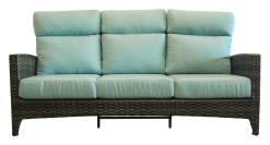Grand Palm High Back Wicker Sofa